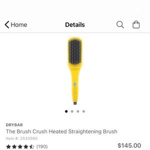 Brush crushed heat straightener